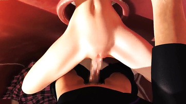 Zsákmányolt az alkalmon és széjjel döngette a tündibündi ázsiából származó tini lány muffocskáját - hentai Thumb